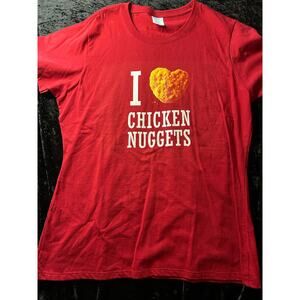 Port T-Shirt I Love Chicken Nuggets Large